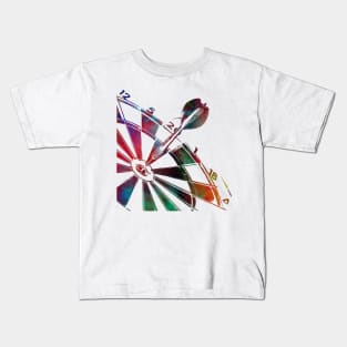 darts sport art #darts #sport Kids T-Shirt